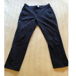 Gap Mid Rise Girlfriend Khakis Navy - Women's 6P